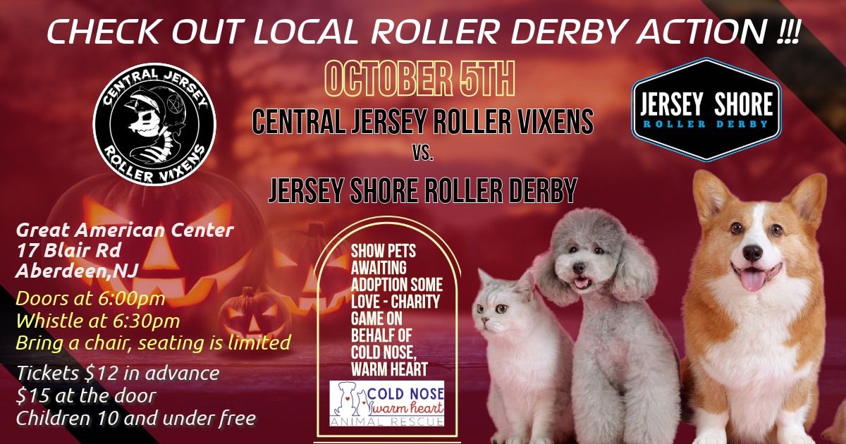 Central Jersey Roller Vixens vs. Jersey Shore Roller Derby