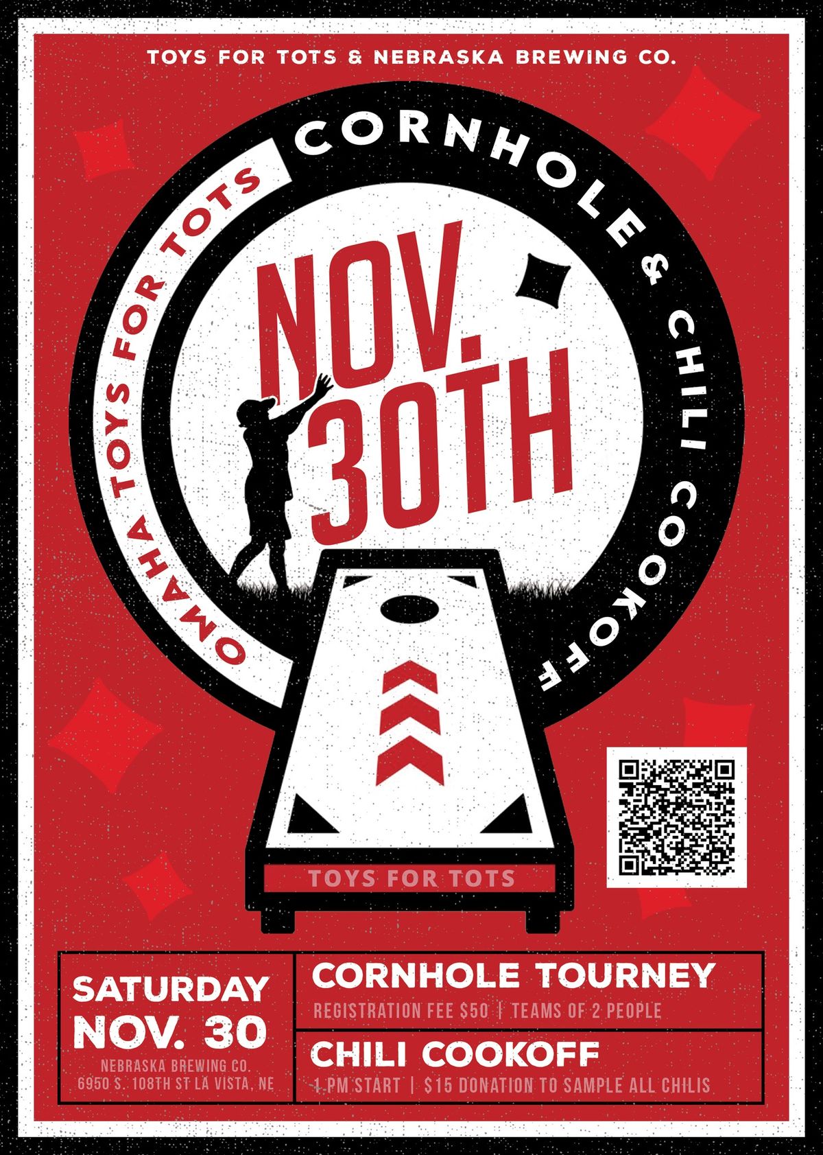 Toys For Tots Cornhole Tournament and Chili Cookoff