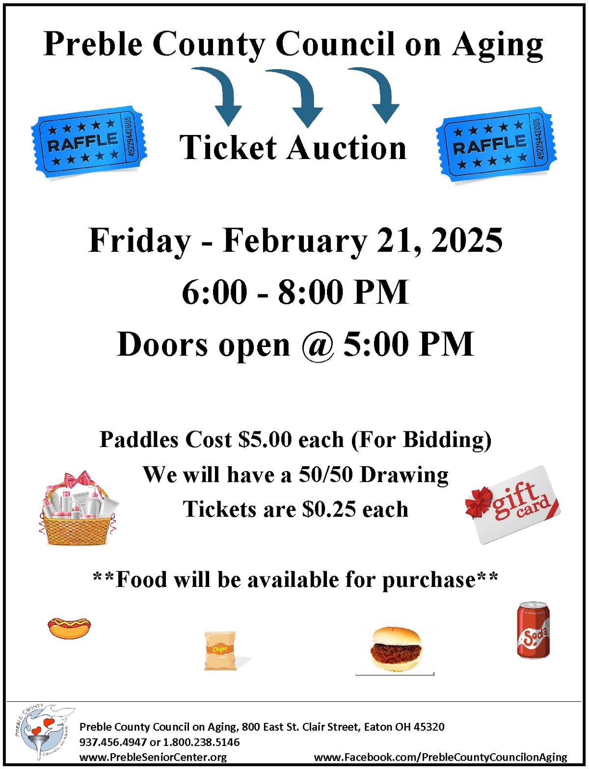 PCCOA's Ticket Auction