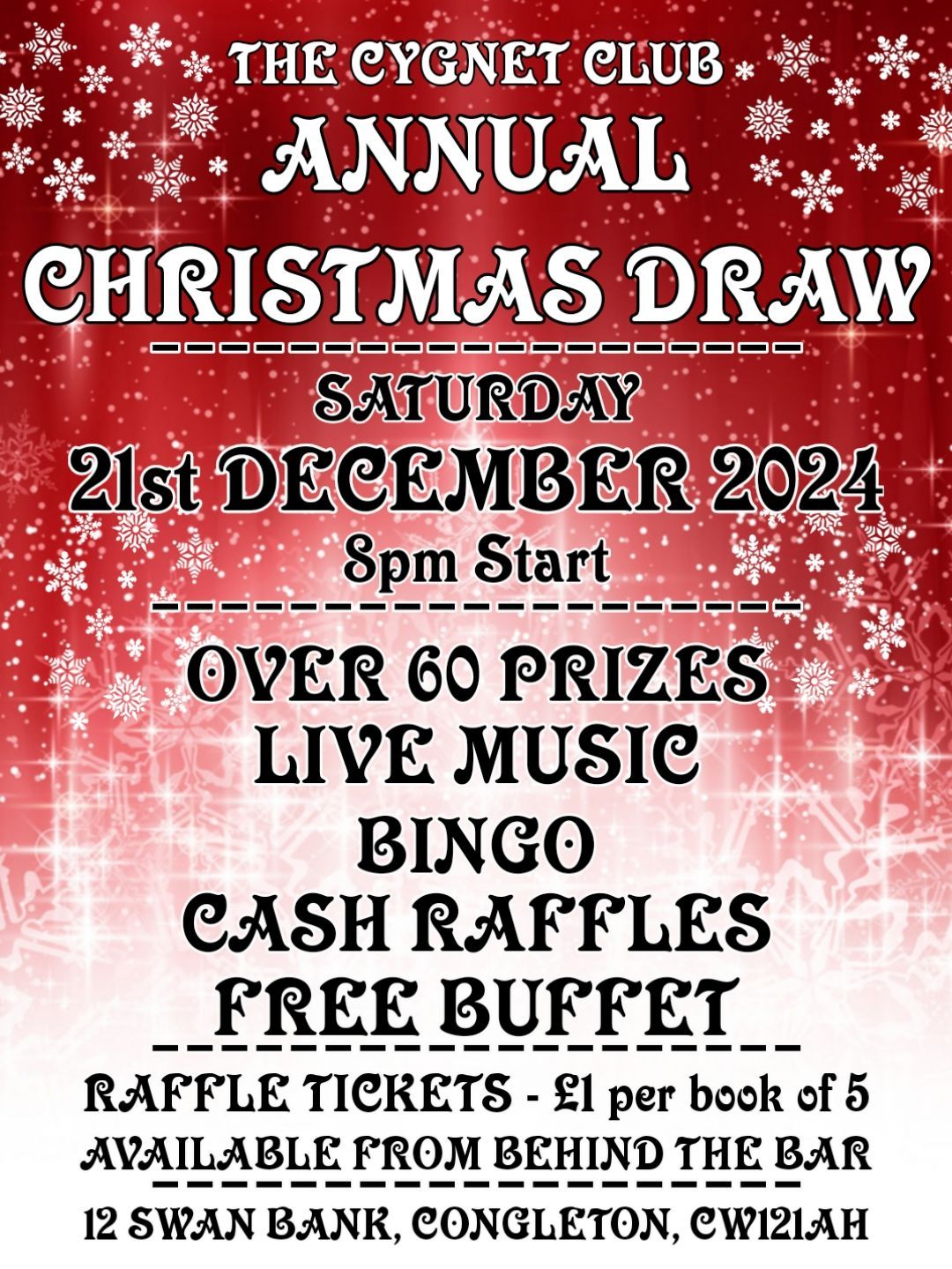 Annual Christmas Draw Night