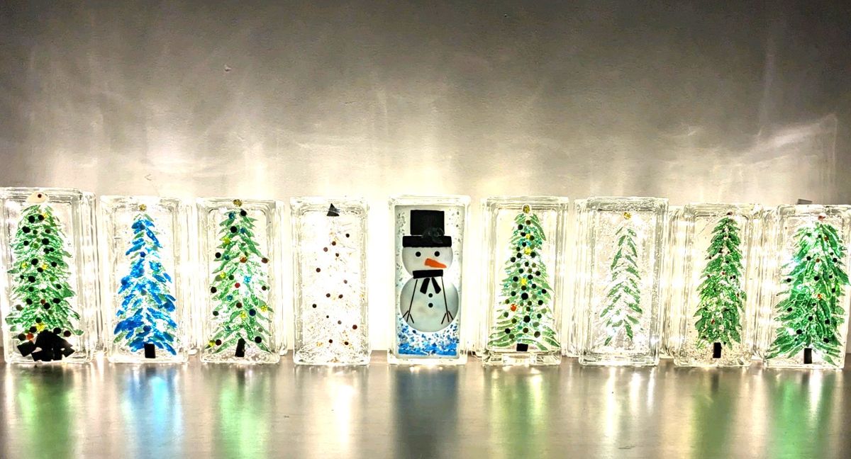 Fused Glass - Design Your Own Lighted Christmas Block Workshop