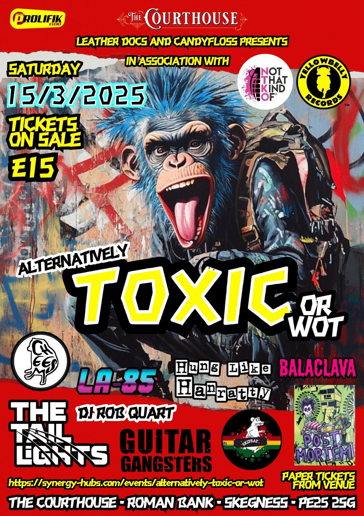 Alternatively Toxic or Wot - Original Alternative Music All Dayer at the Courthouse, Skegness