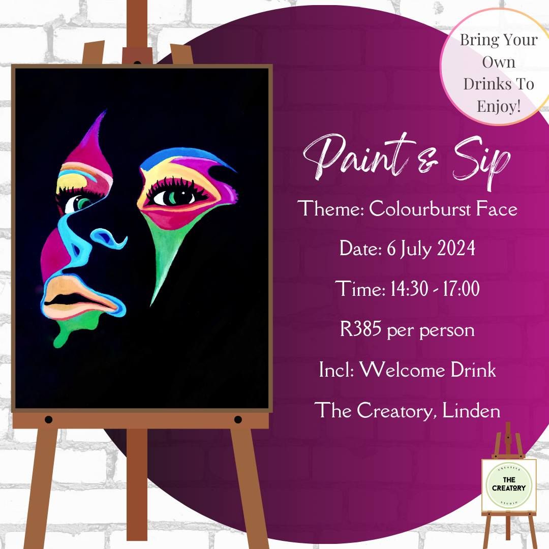 Paint & Sip: Colourburst Face