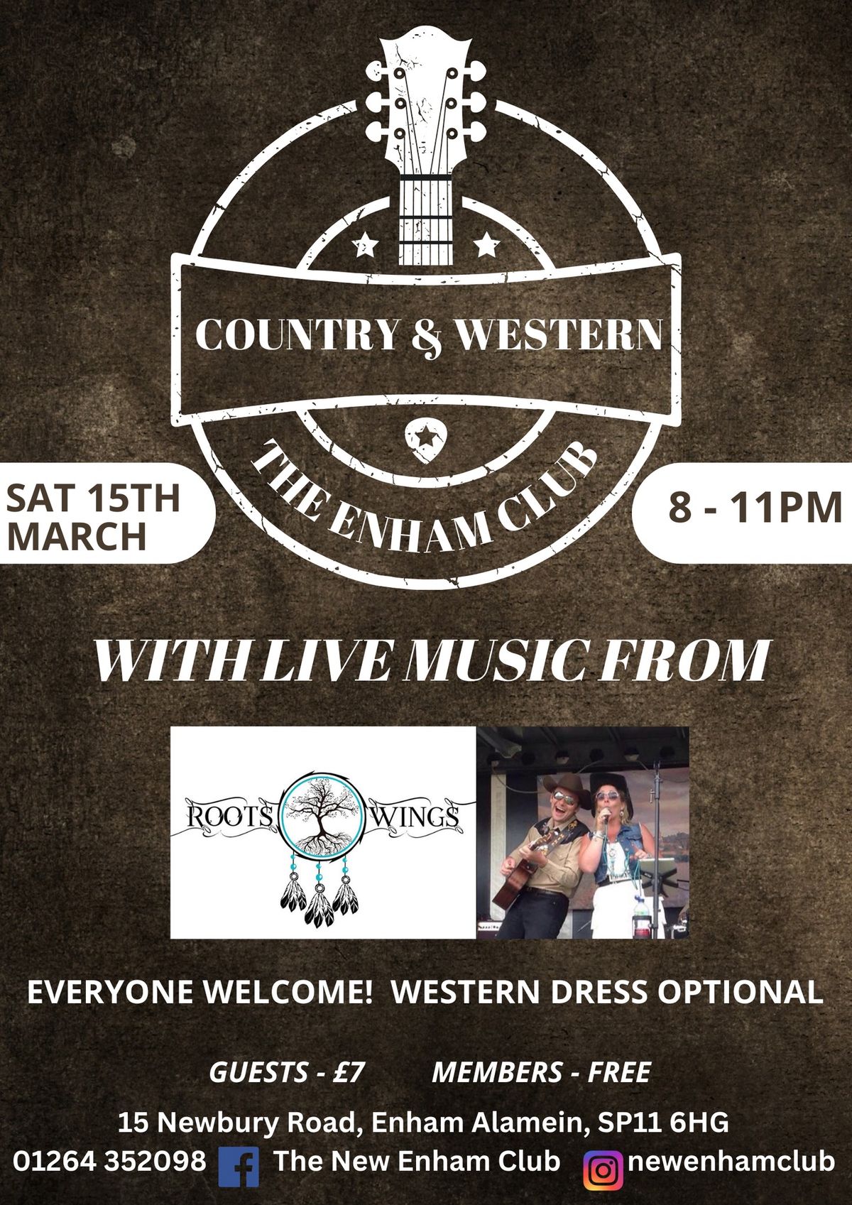 Country & Western Night - Live Music from Roots and Wings