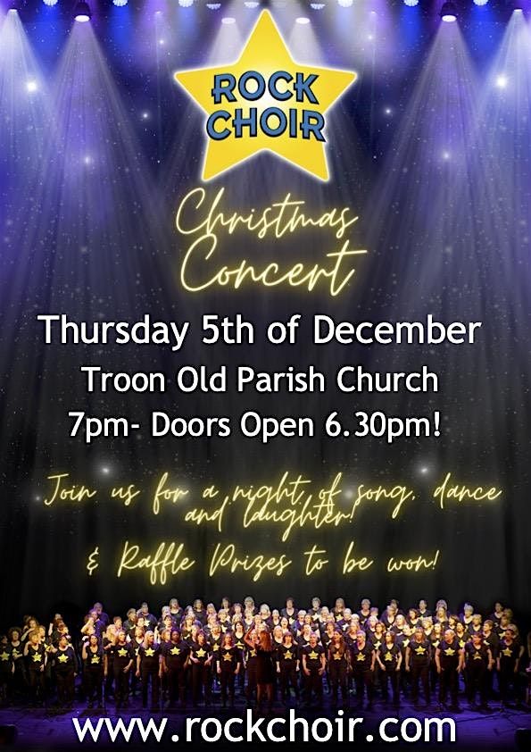 Rock Choir Ayr + Troon  Christmas Concert - In aid of NBCC