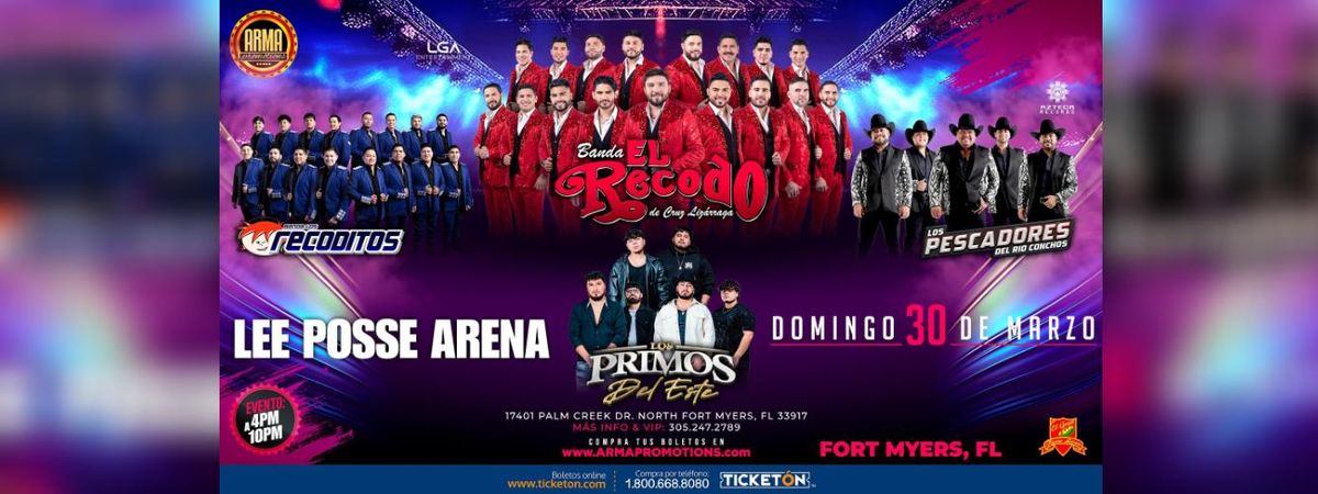 MESAS VIP BANDA EL RECODO, BANDA LOS RECODITOS & M\u00c1S