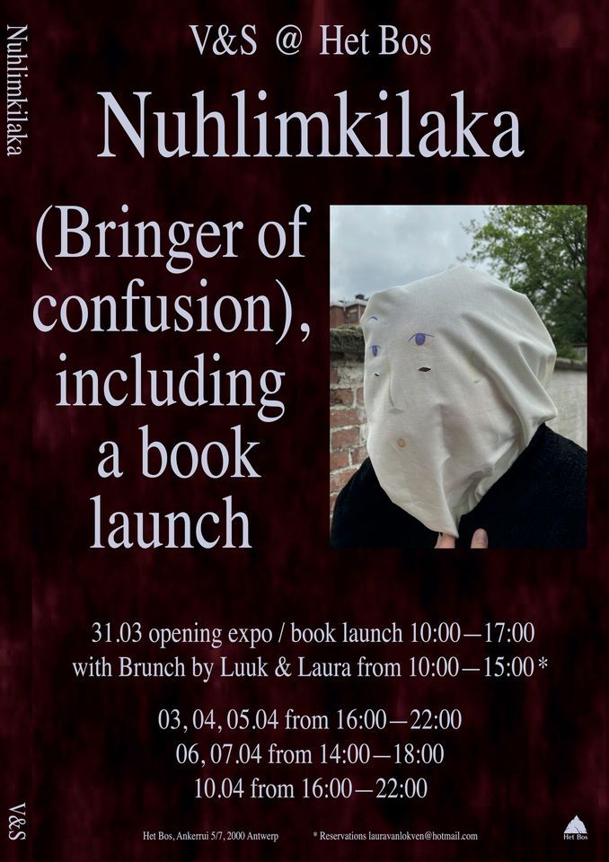 V & S met expo \u2018Nuhlimkilaka (Bringer of confusion)\u2019, including a book launch and brunch
