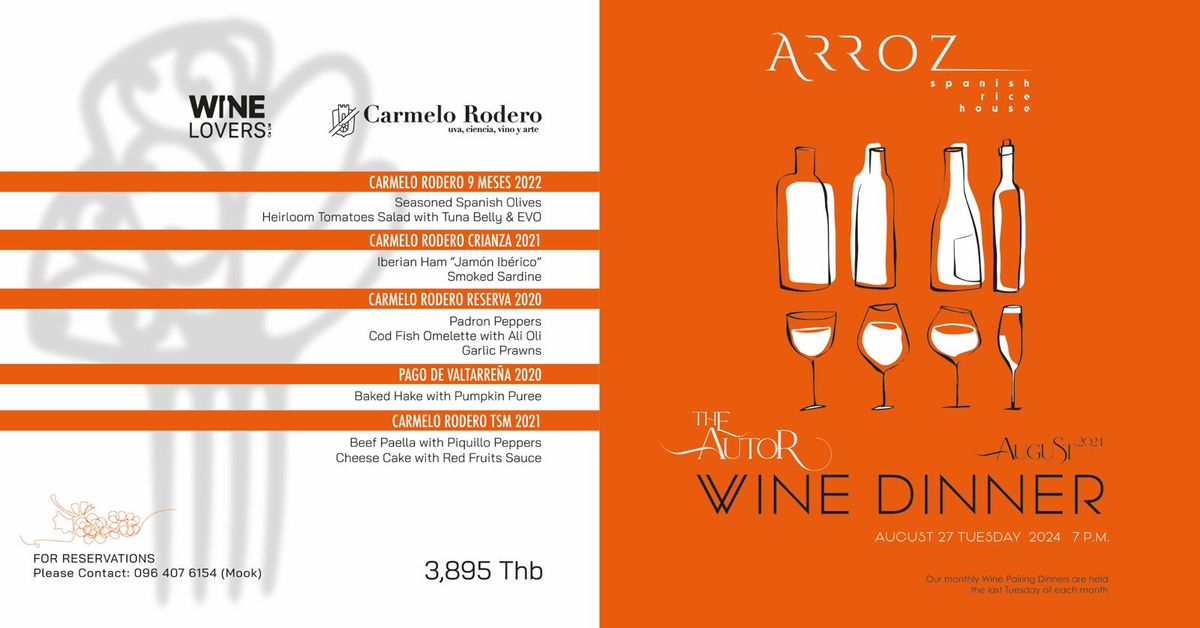 The Autor Wine Dinner "Carmelo Rodero"