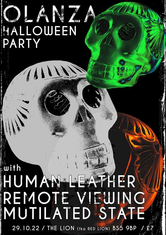 Halloween Party w\/ Human Leather \/ Remote Viewing \/ Mutilated State + DJs