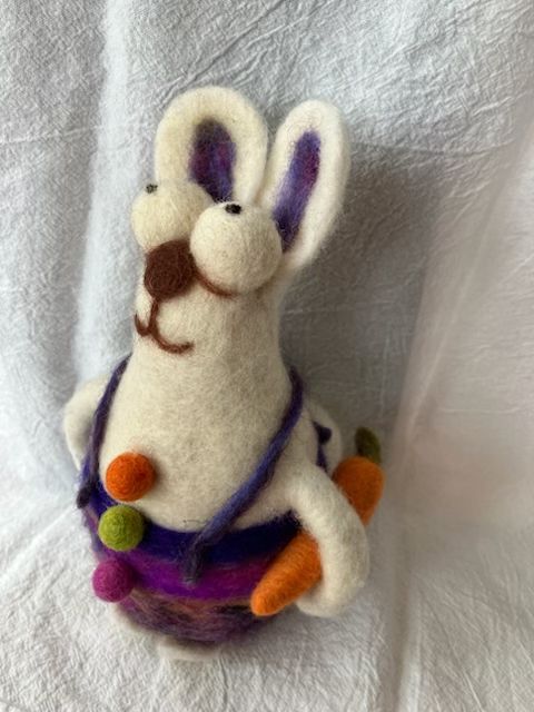 Taste of Needle Felting an Adorable Bunny