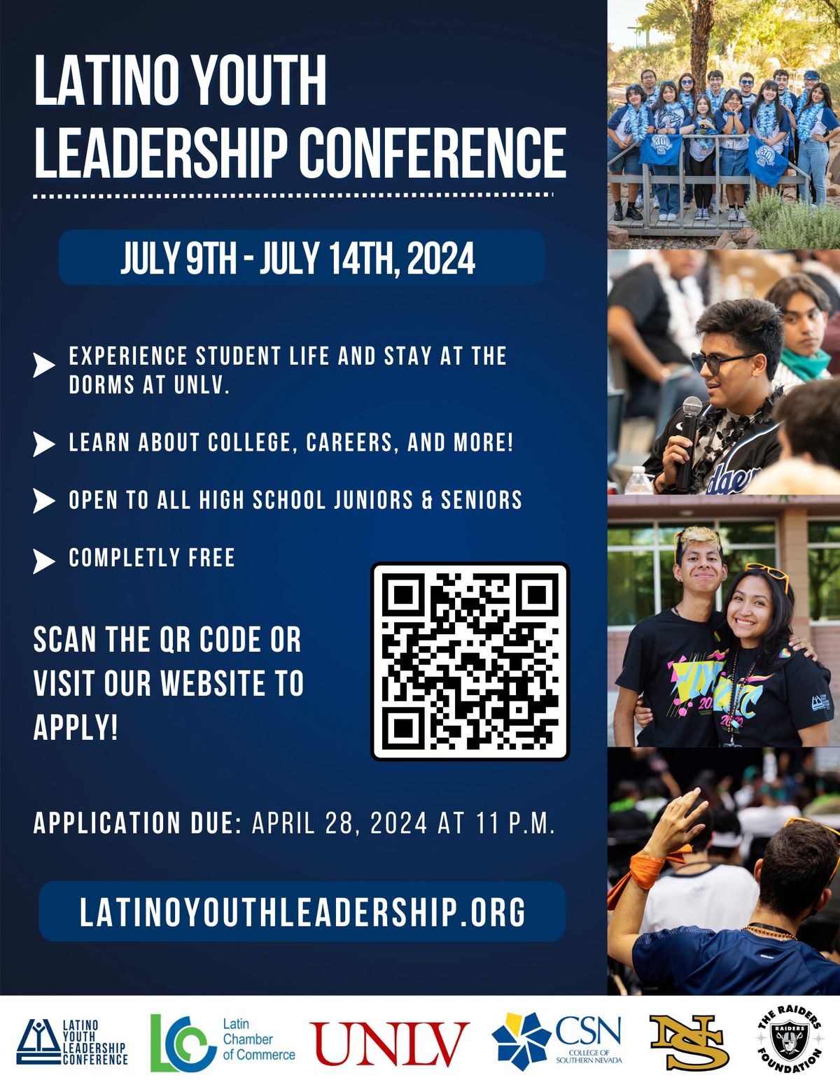 31st Annual Latino Youth Leadership Conference - Participant Aplication