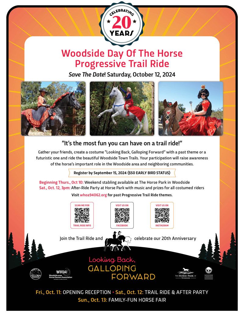 Trail Ride & After Party- Woodside Day of the Horse 20th Anniversary