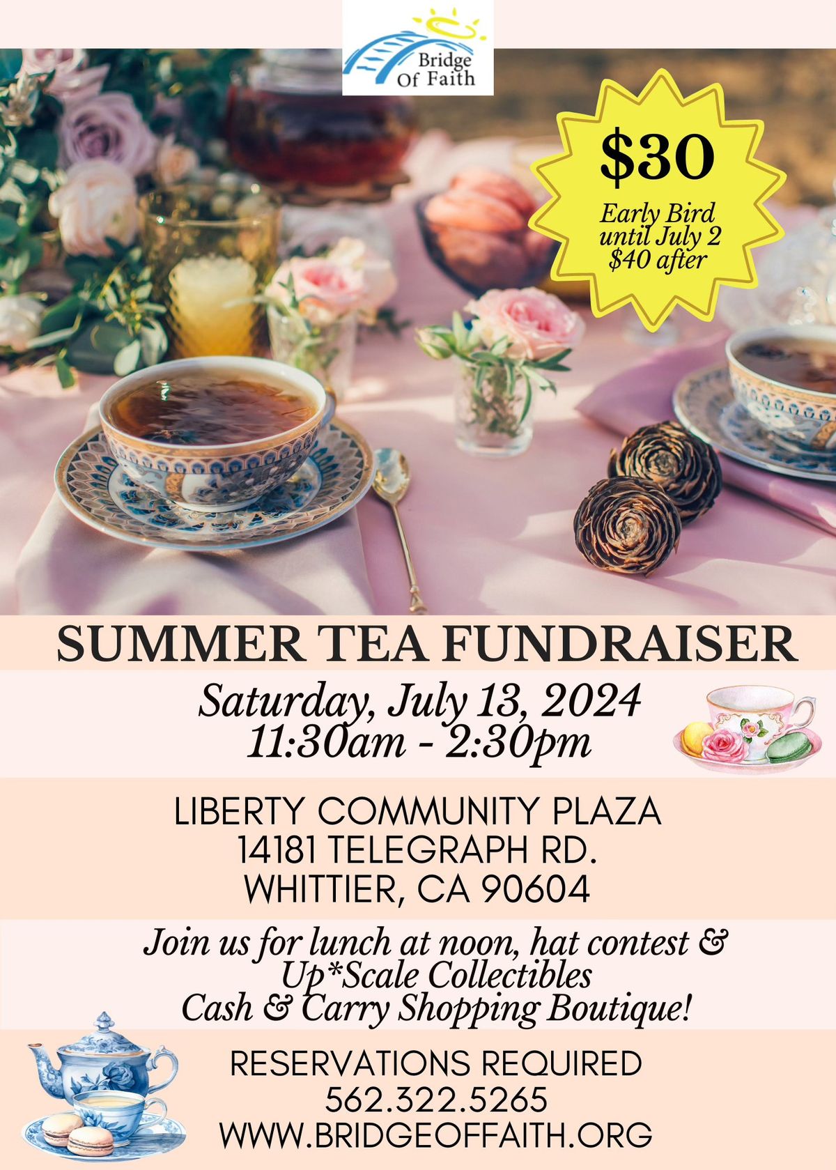 Summer Tea Fundraiser