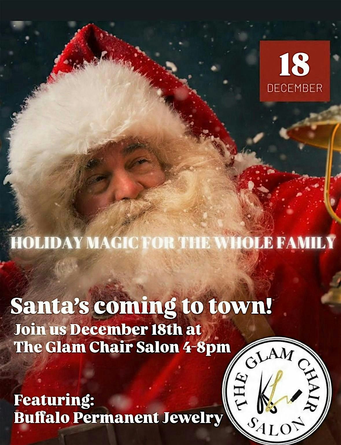 Meet Santa @ The Glam Chair