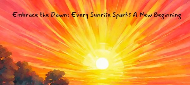 Embrace the Dawn: Every Sunrise Sparks a New Beginning