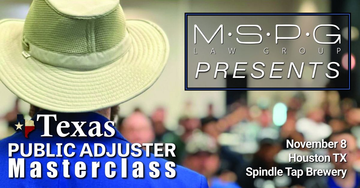 Texas Public Adjuster Masterclass 