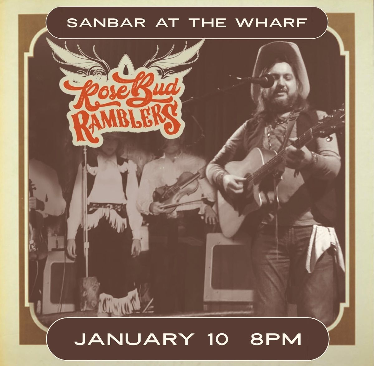 Sanbar at the Wharf - Rose Bud Ramblers 