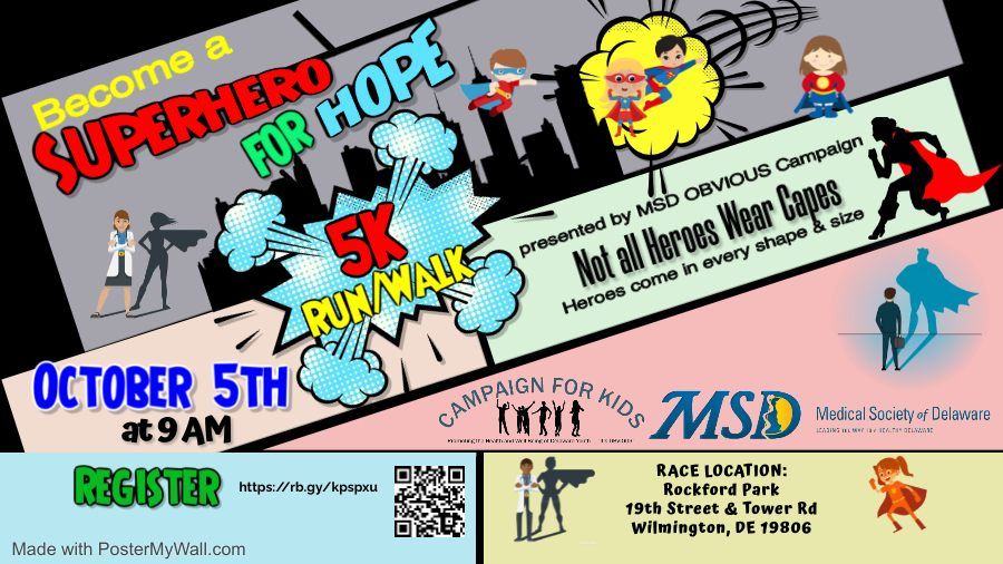 MSD & OBVIOUS 7th Superhero For Hope 5K Run\/Walk