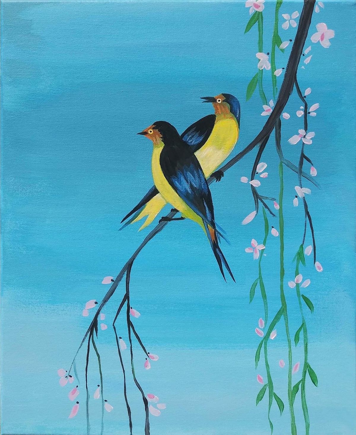 Sip and Paint  -  "Songbirds"  Estancia La Jolla