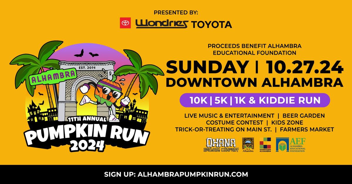 11th Annual Alhambra Pumpkin Run 2024