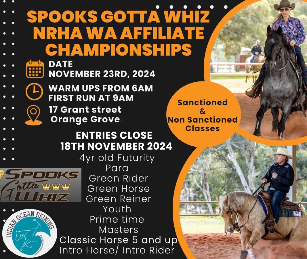 Spooks gotta whiz NRHA WA affiliate championships