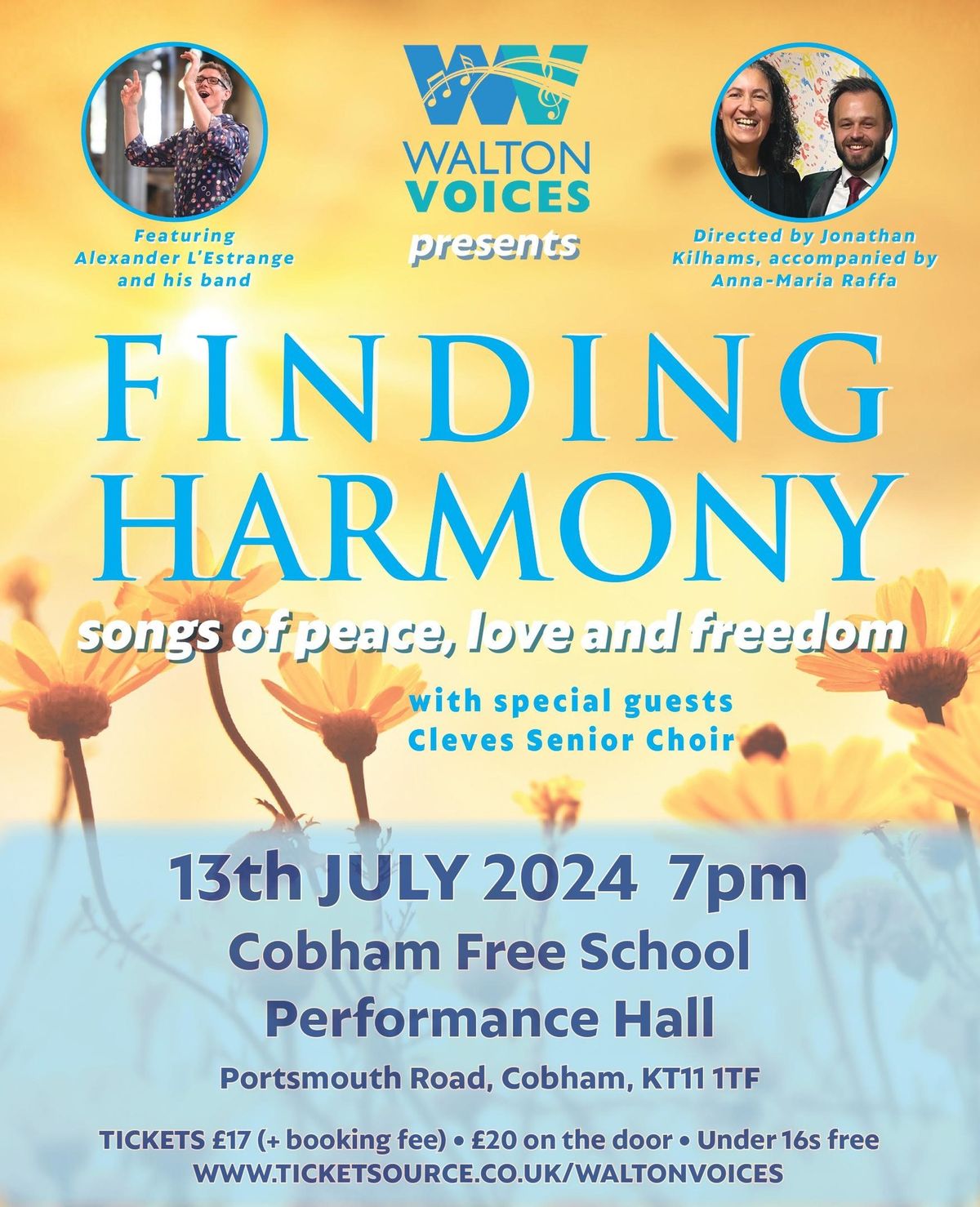 SUMMER CONCERT Finding Harmony - songs of peace, love and freedom