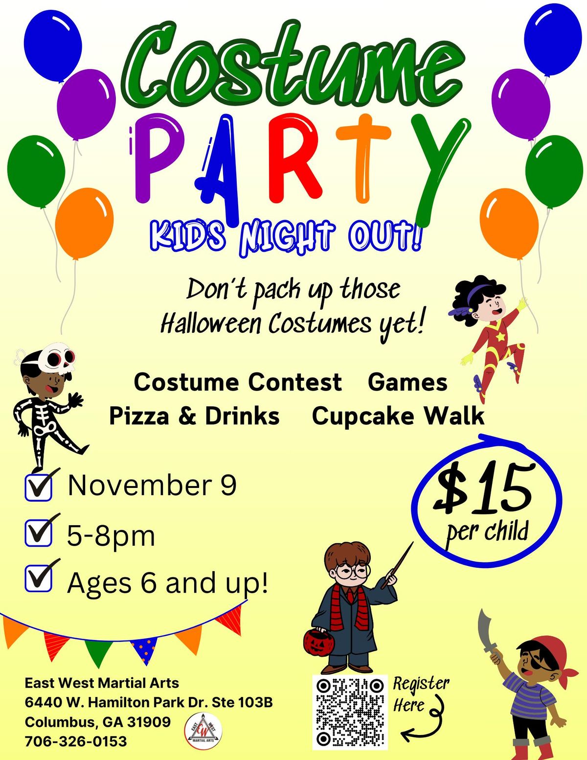 Kids Night Out Costume Party