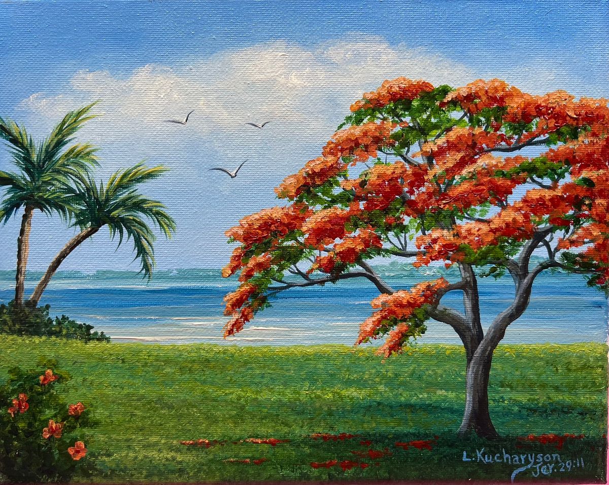 Paint A Royal Poinciana With Laura Kucharyson