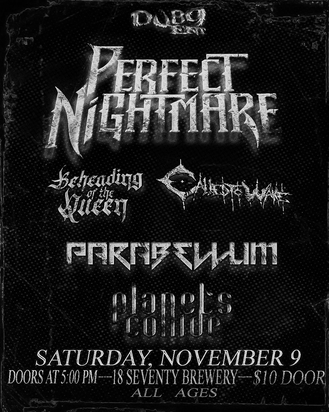 Perfect Nightmare Headlining at 18Seventy Brewing Co.