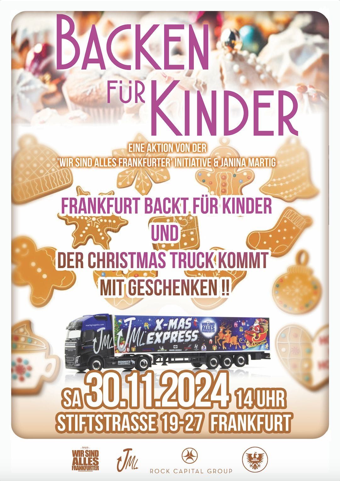 FRANKFURT BACKT F\u00dcR KINDER & DER CHRISTMAS TRUCK KOMMT MIT GESCHENKEN  \ud83d\ude4f\u2764