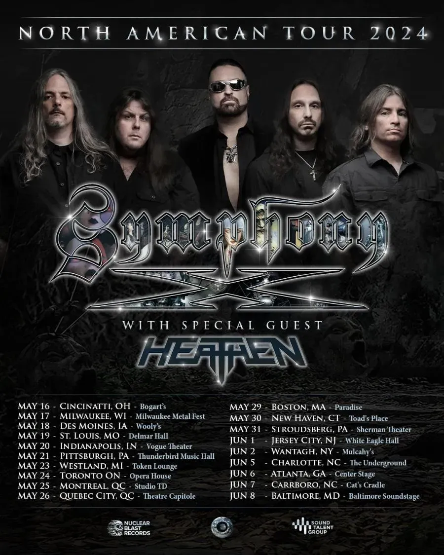 Symphony X at The Palace Theatre Calgary