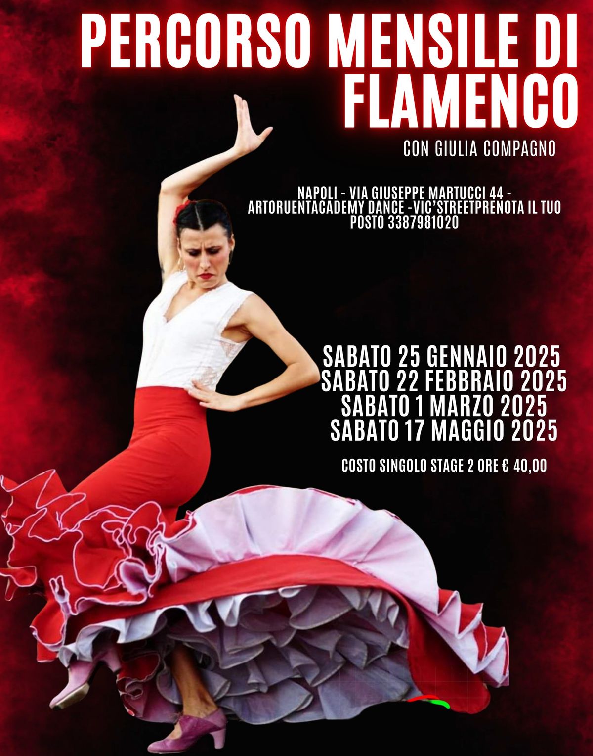 PERCORSO MENSILE DI FLAMENCO A NAPOLI