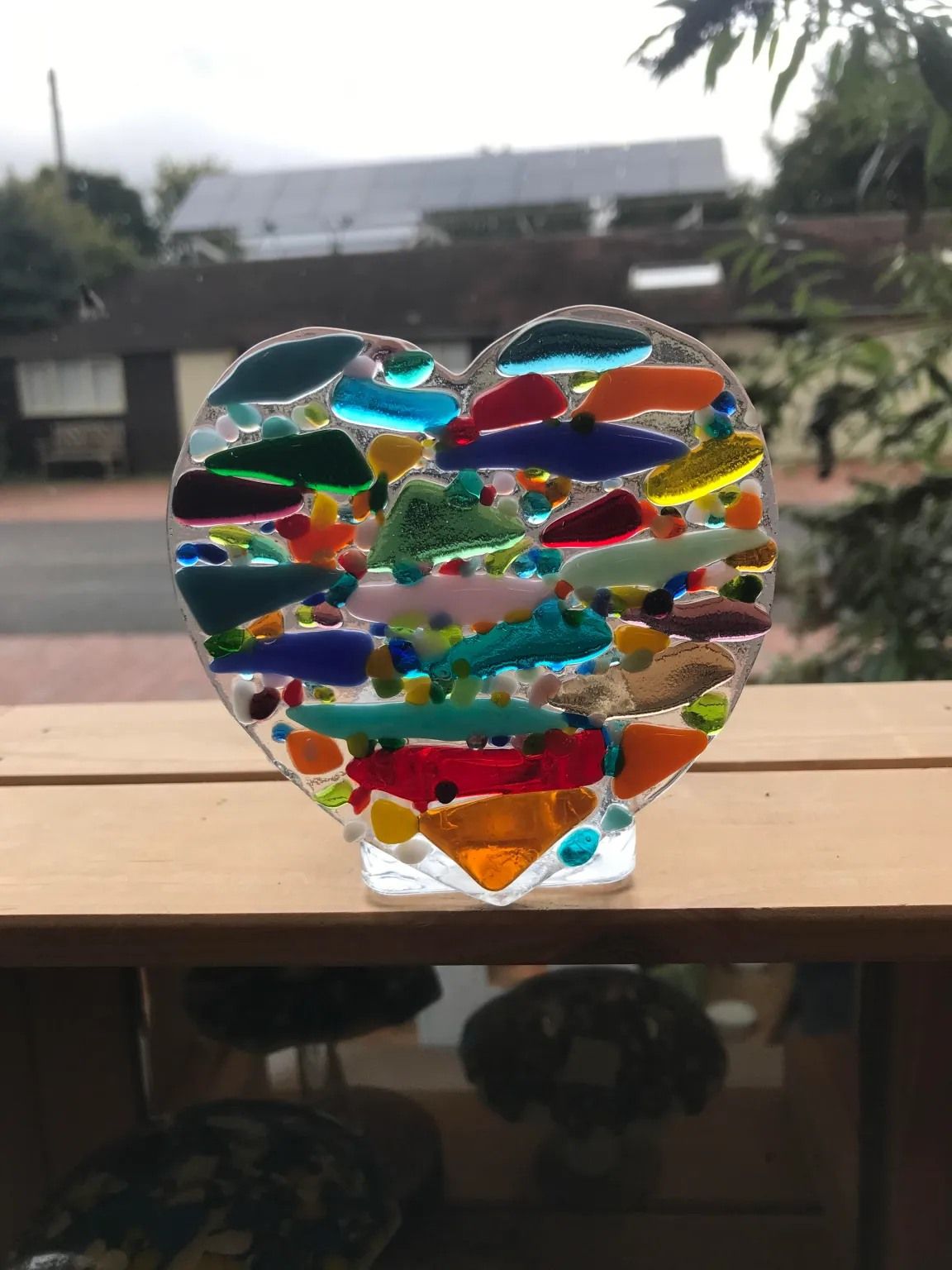 Fused Glass Heart for Adults