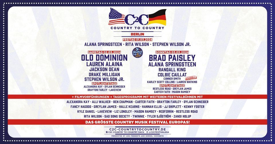 C2C - Country to Country 2024 | Berlin | Verti Music Hall