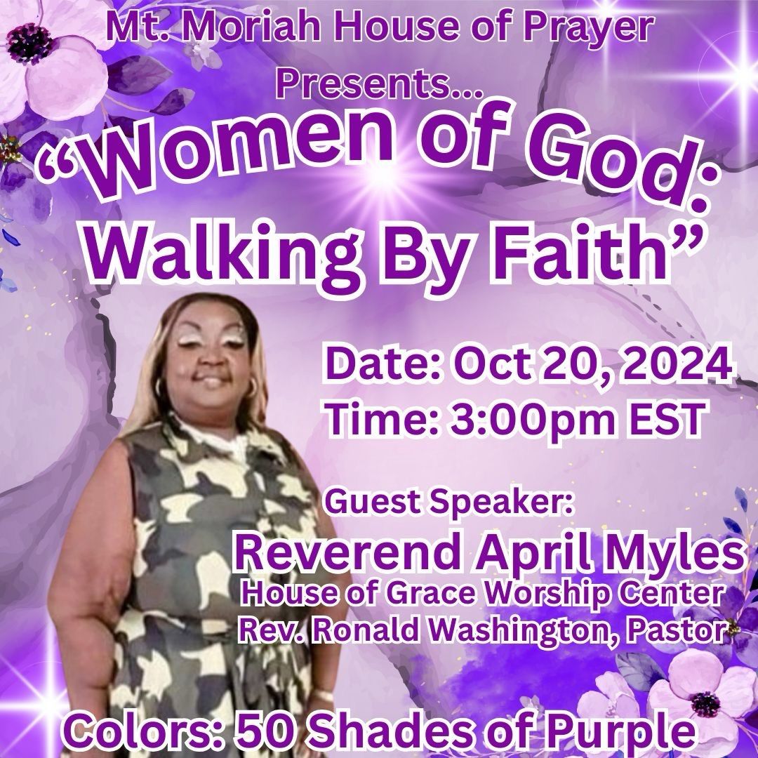 Mt. Moriah House of Prayer. Women\u2019s Day Program 