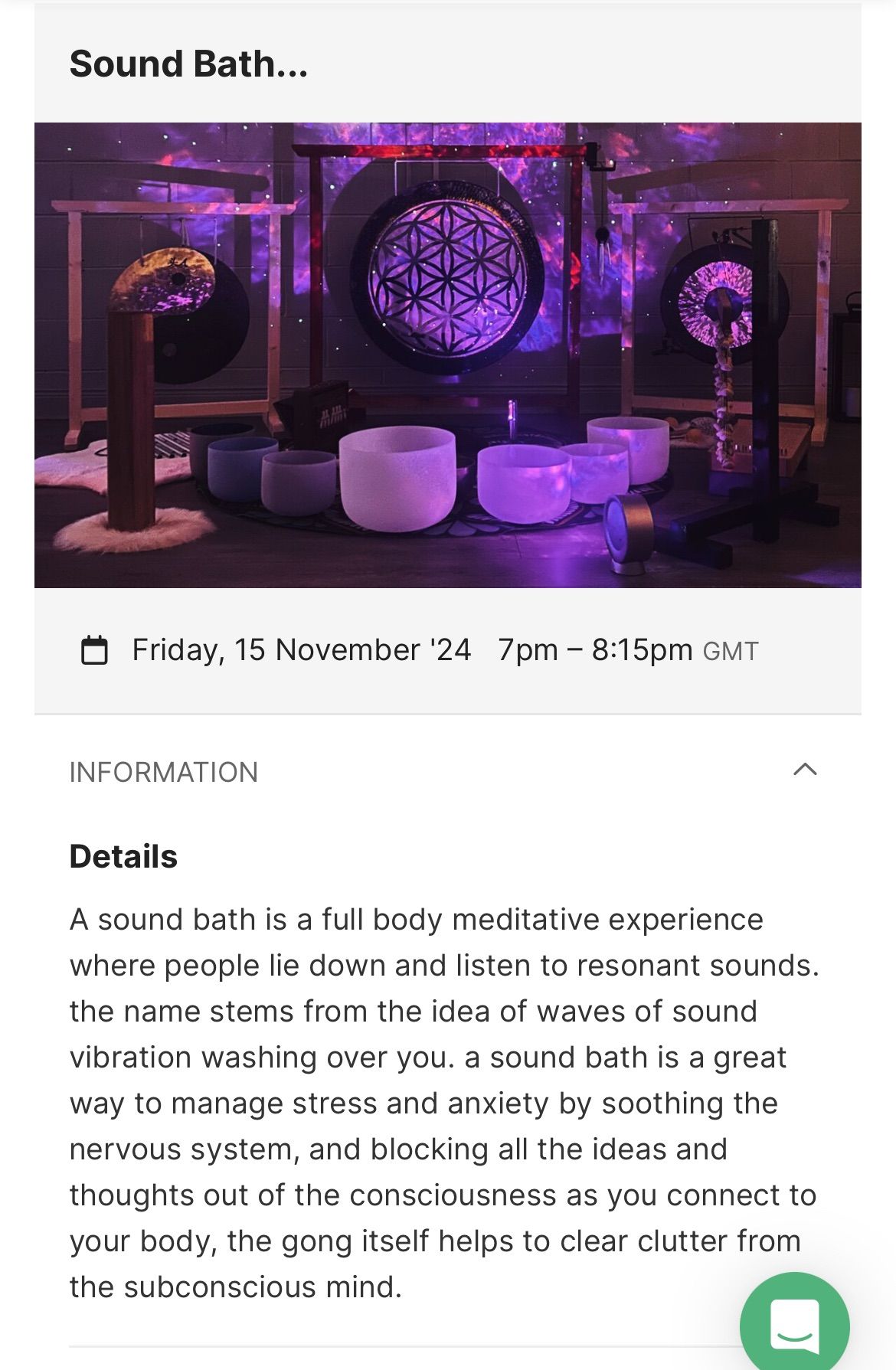 November Soundbath