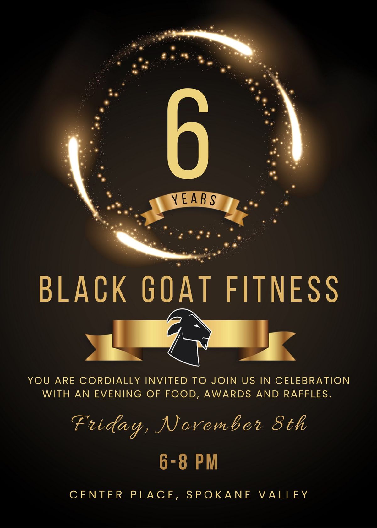 BLACK GOAT FITNESS 6 YEAR PARTY