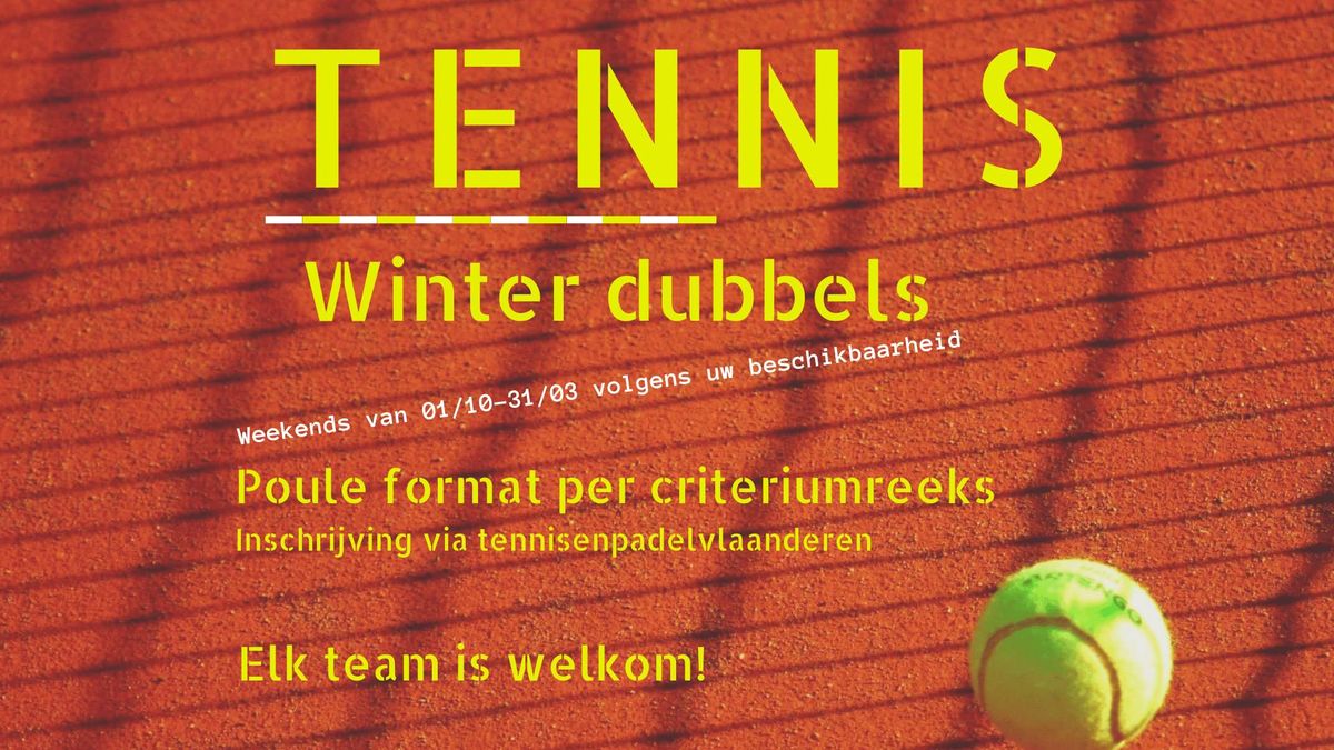 Tennis WinterDubbel Competitie