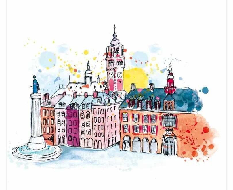 Ap\u00e9ro aquarelle: Lille ma ville