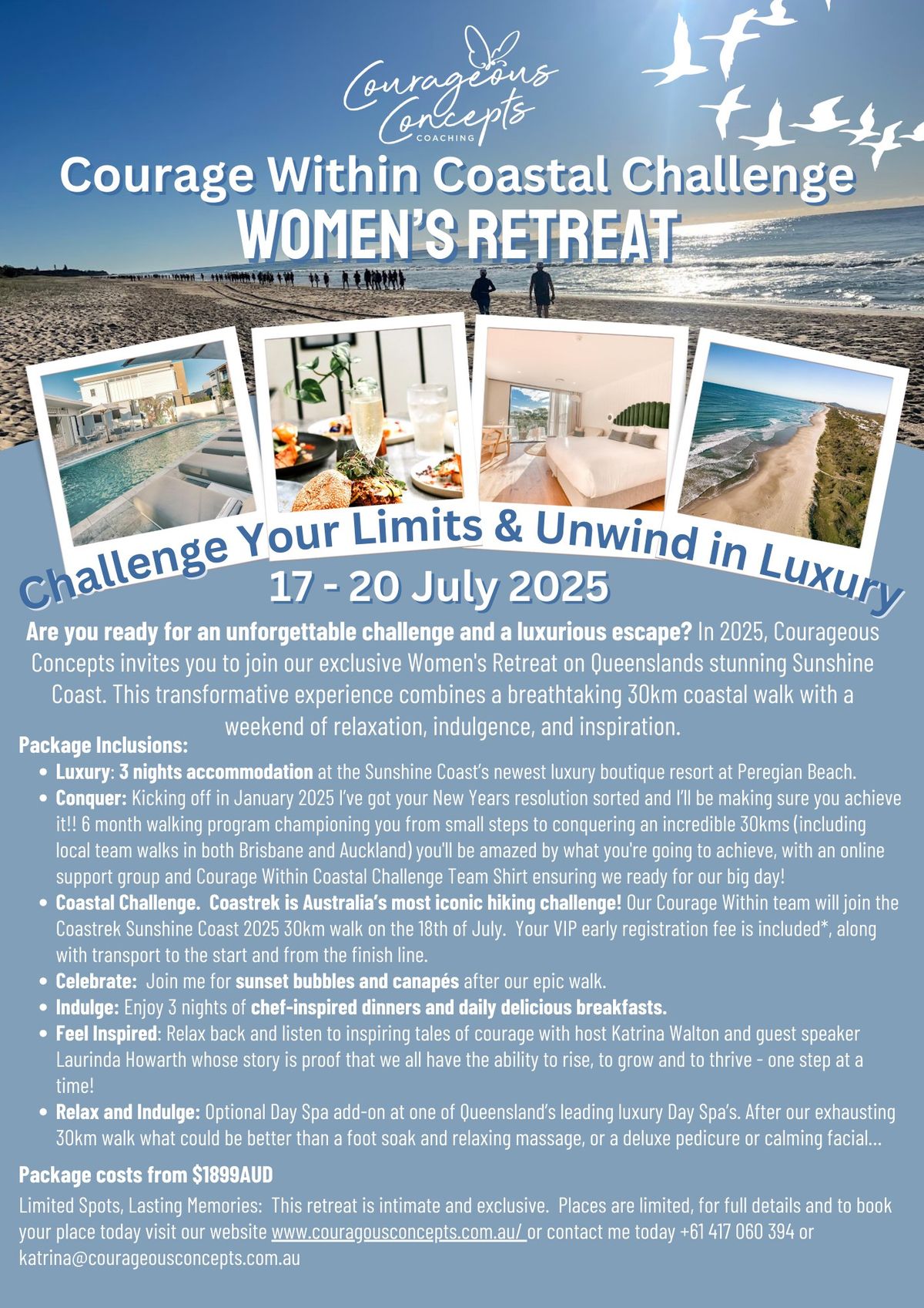 Courage Within Coastal Challenge - 2025 Women's Retreat