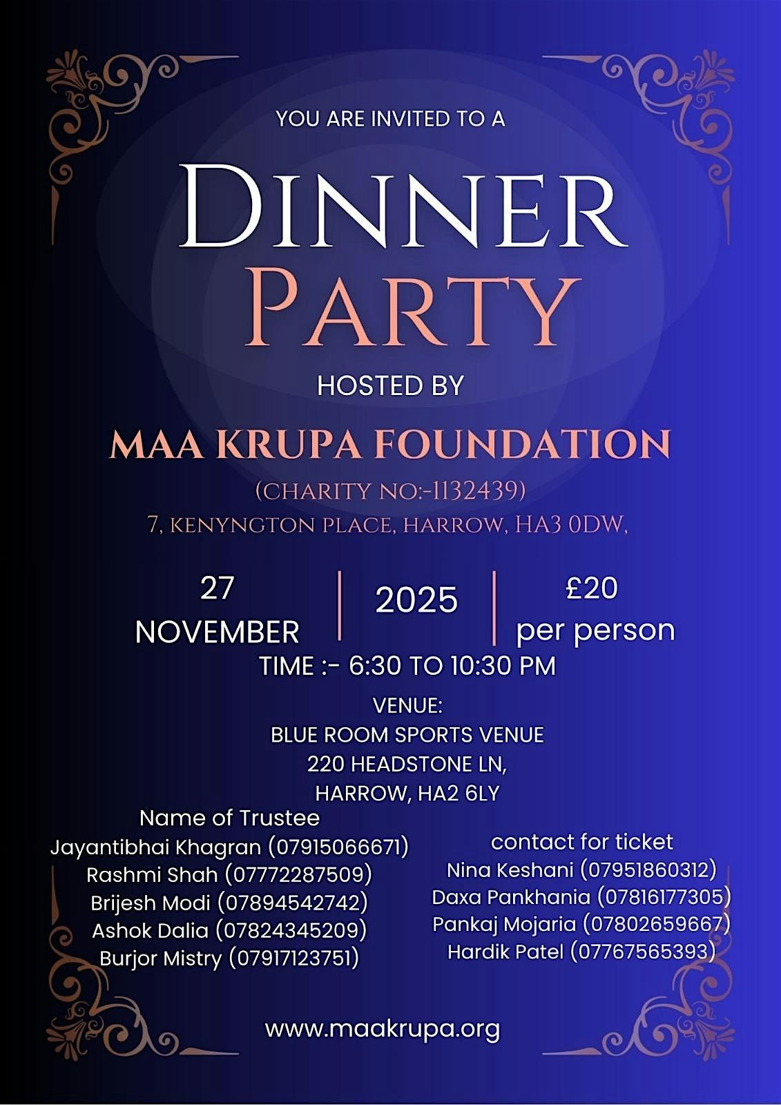 MAA KRUPA DINNER PARTY