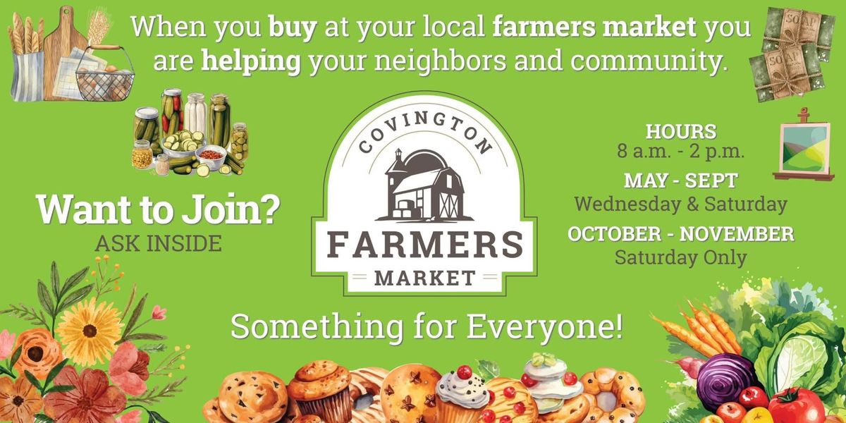 Covington Farmers Market\u2014Season Opening 