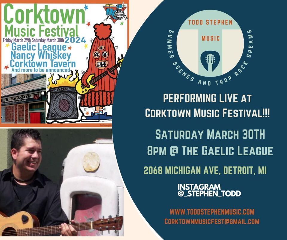 Todd Stephen Performing LIVE @ The Corktown Music Fest!! 