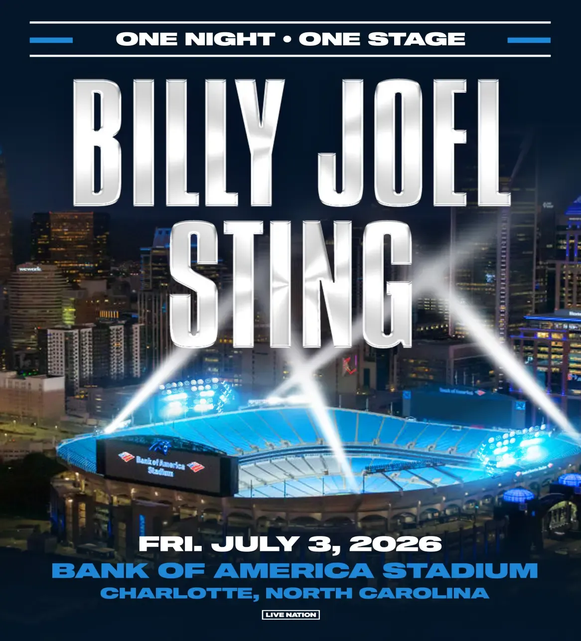 Billy Joel and Sting at JMA Wireless Dome