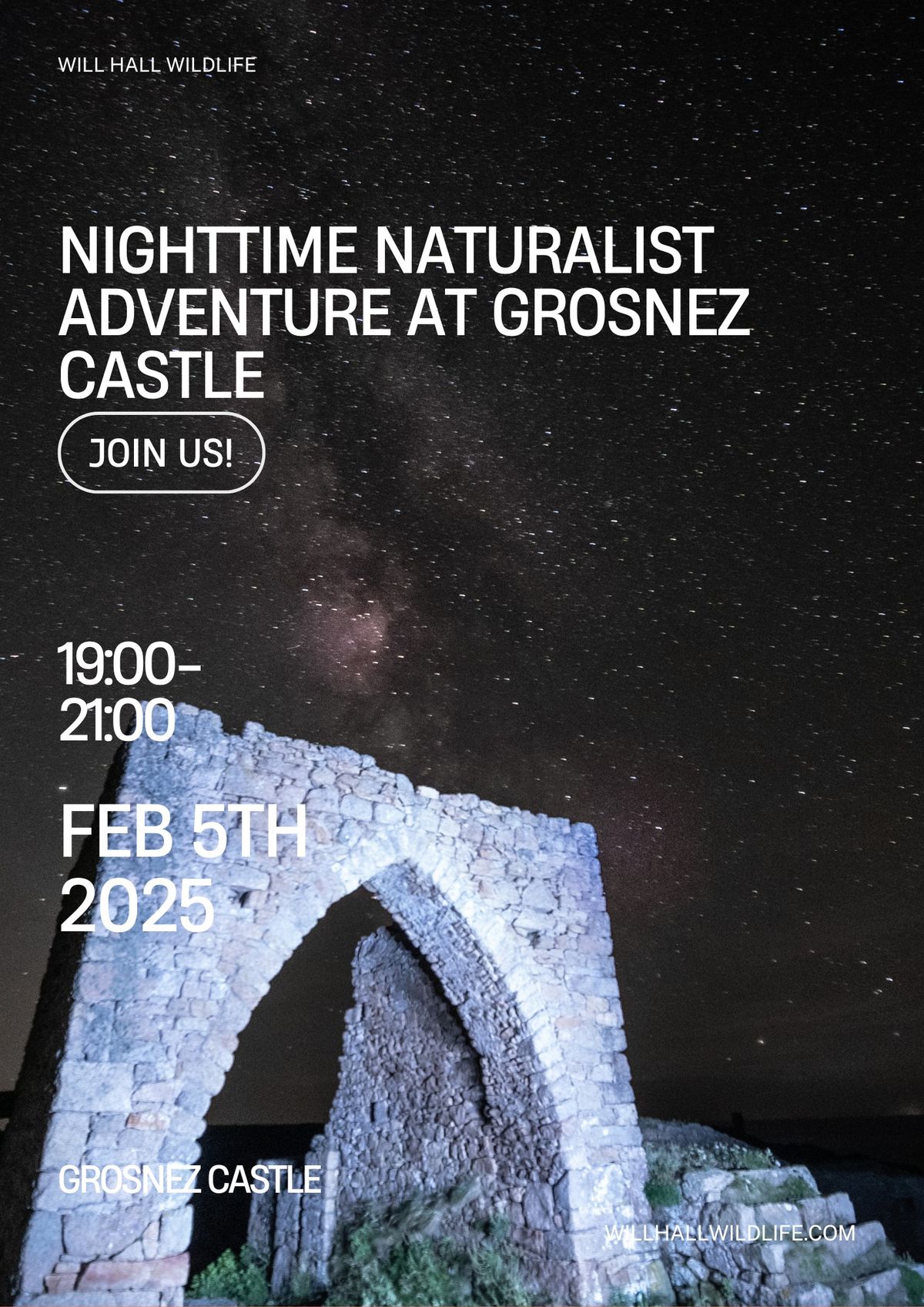 Nighttime Naturalist Adventure at Grosnez Castle