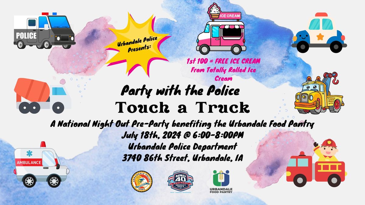 Touch a Truck at the Urbandale Police Department