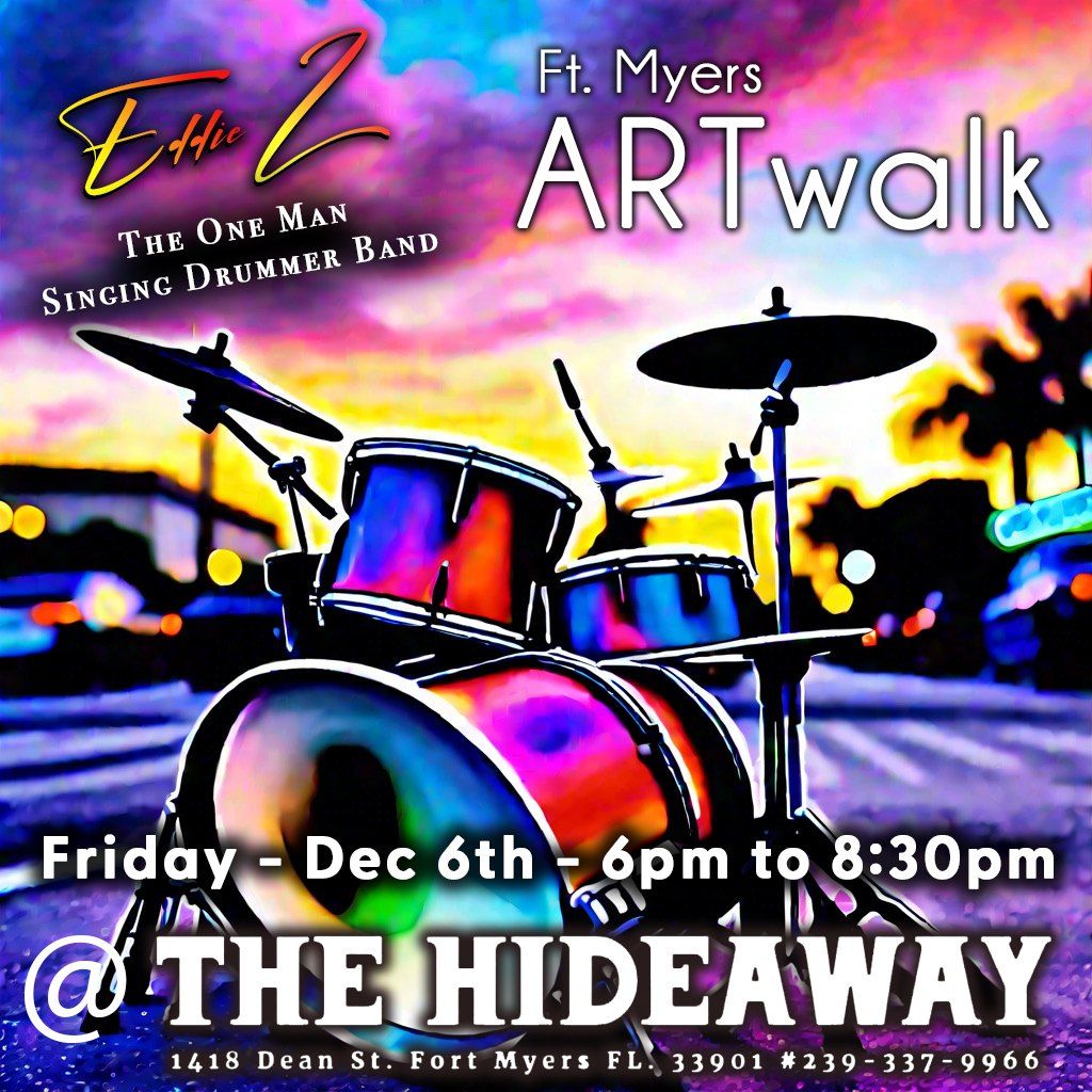 ARTwalk Ft. Myers - "Rhythmical Canvas" @ The Hideaway 6pm-8:30pmImmerse yourself in the beauty of a