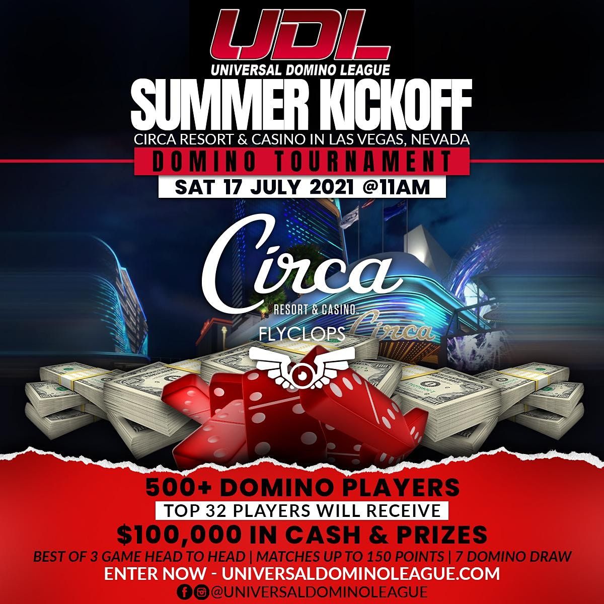 UDL Summer Kickoff Domino Tournament at the Circa Resort & Casino