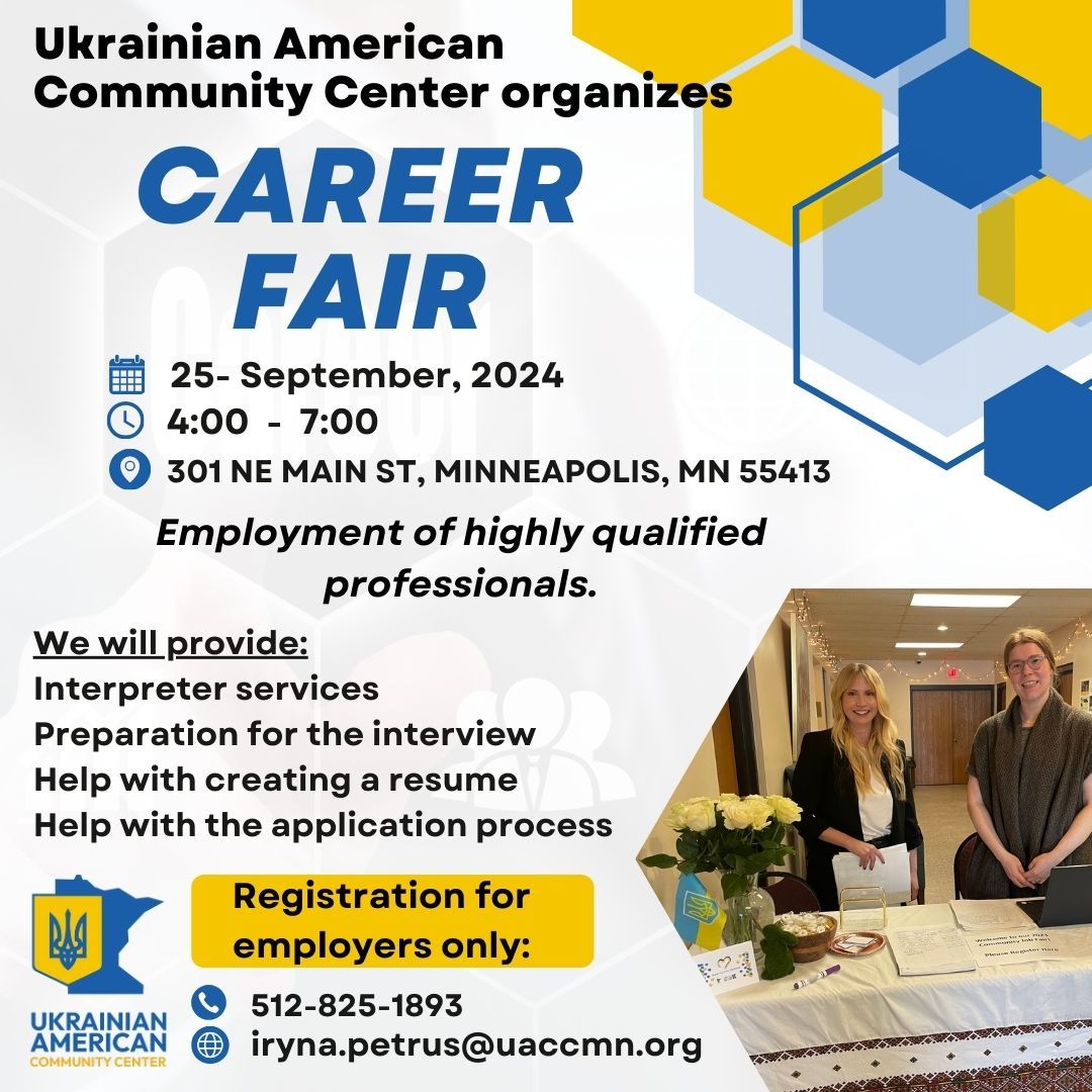 Community Career Fair at the Ukrainian Center