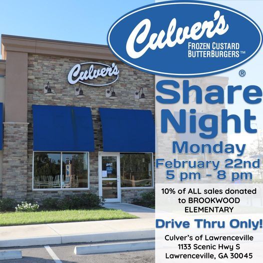 Culver's Share Night